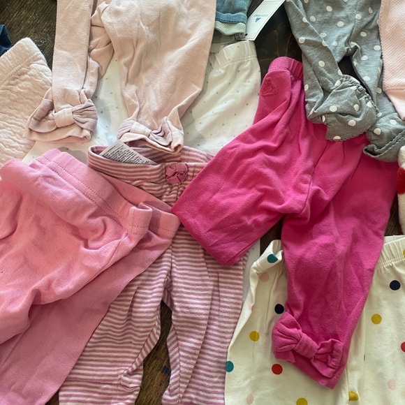 BABY GIRL 0-3 mos! 💗33 items(31 pants/2 diaper covers) 💗at least 10 are NWT! - Picture 6 of 11